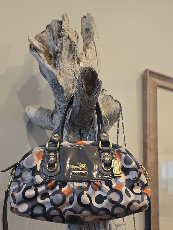 Coach Handbags - Coach Demi Madison Op Art Convertible Mini Bag